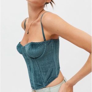 NWT urban outfitters out from under replay velvet corset